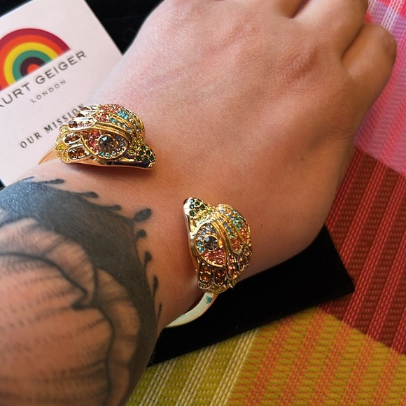 Kurt Geiger Hinged eagle cuff